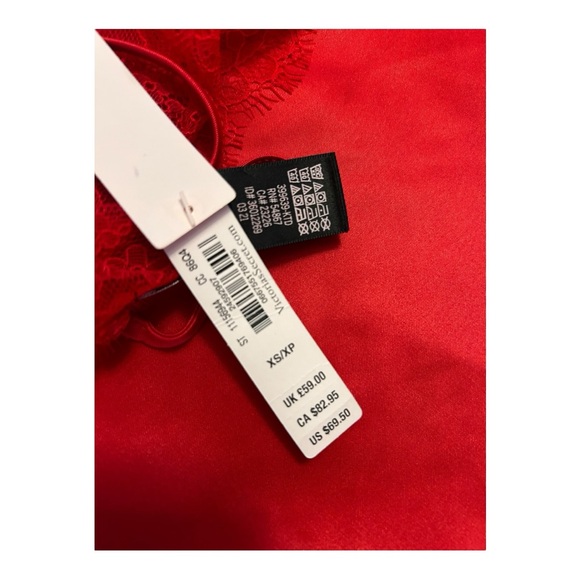 NEW Victorias Secret Babydoll Red Small crisscross back Lingerie in size XS - Picture 4 of 7